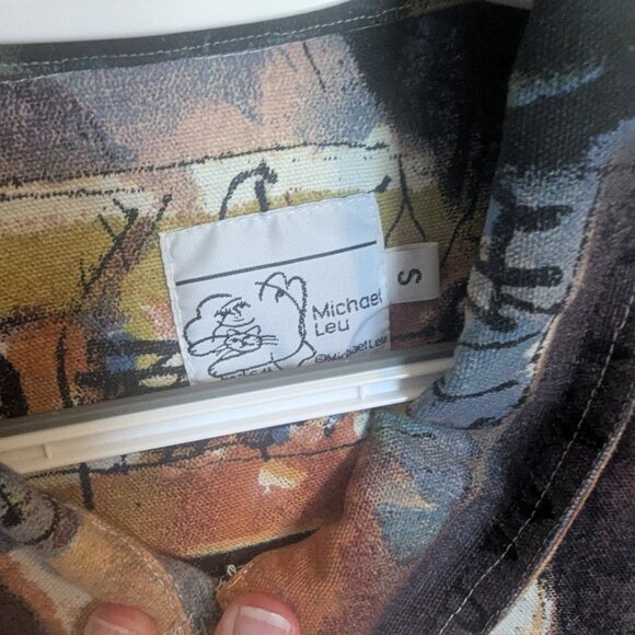 Micheal Leu | Scenery Textile Jacket | M | EUC | MUSEUM WORTHY! | 100% Cotton - Picture 7 of 9